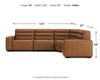 Modero 4-Piece Power Reclining Sectional