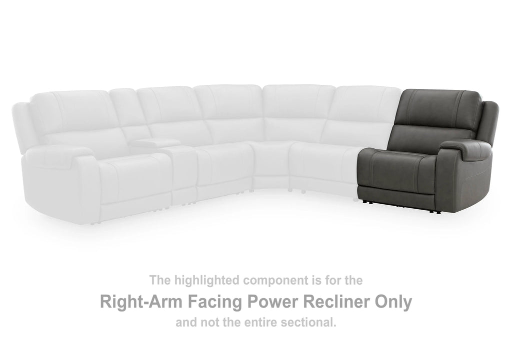 5Z-Harrenhurst Right-Arm Facing Power Recliner