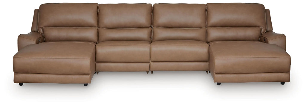 Silverbrooke 4-Piece Reclining Sectional with Double Chaise